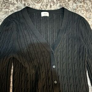 Wilfred Knit plunge V neck Women’s Cardigan in Black